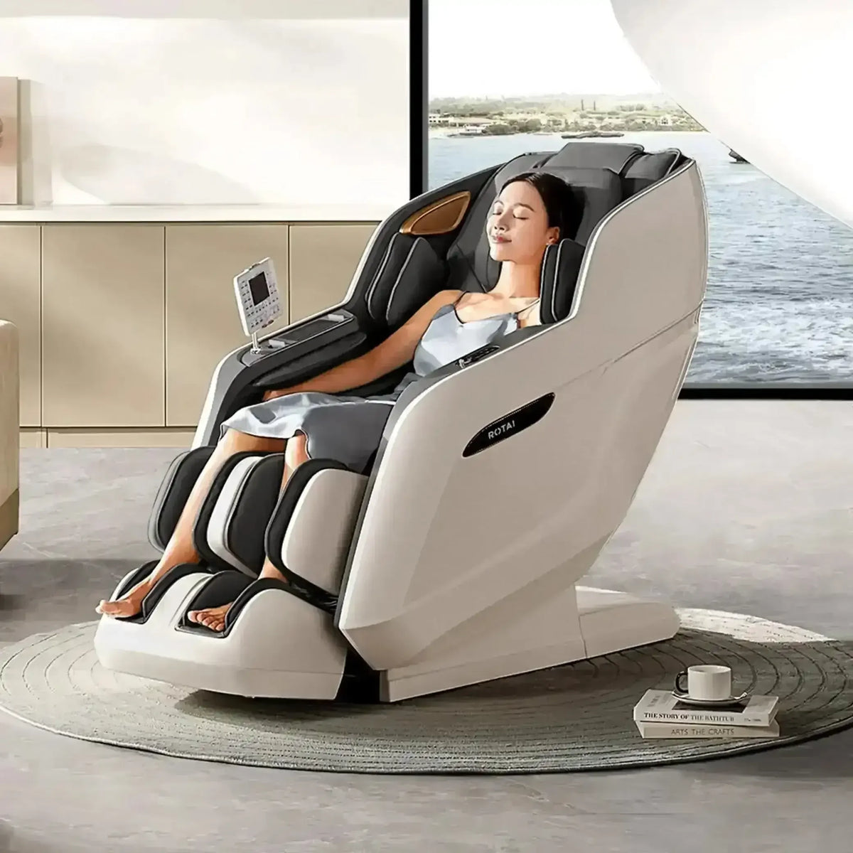 Royal Signature (Grey) - Rotai - Best Massage Chair in Dubai UAE - Shop massage chairs in UAE, Saudi Arabia -Therapy Massage Chairs - Back, Neck, & Leg Pain Relief