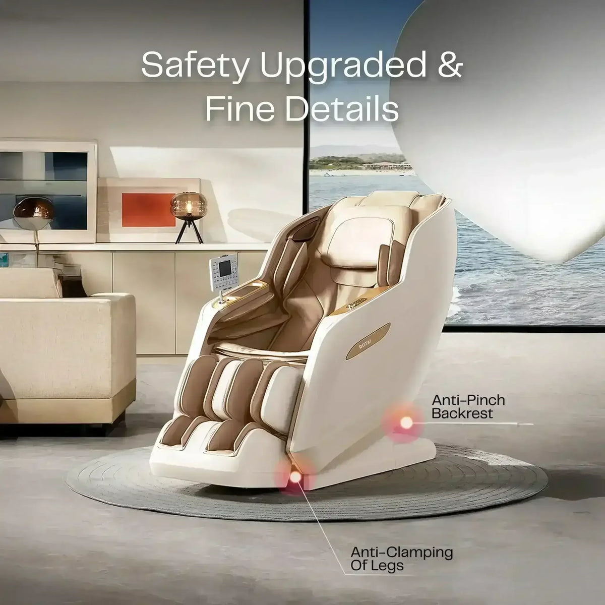 Royal Signature Massage Chair White (Display-Unit) - Rotai Health - Best Massage Chair in Dubai UAE - Shop massage chairs in UAE, Saudi Arabia -Therapy Massage Chairs - Back, Neck, & Leg Pain Relief