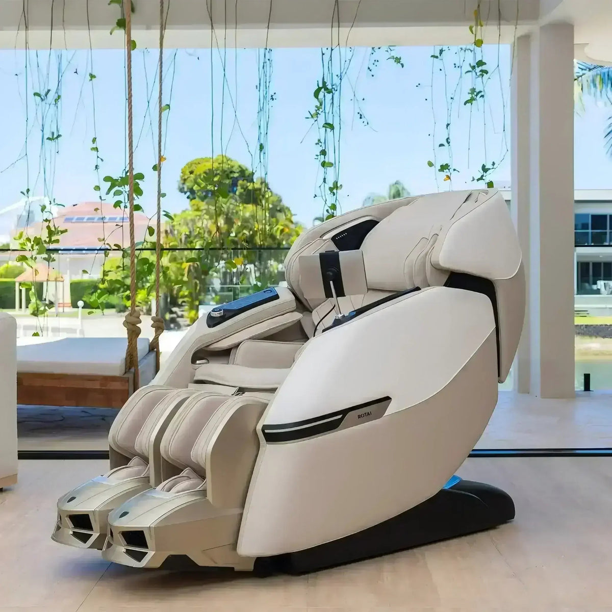 Advanced AI Robotic Massage Chair (Beige) massage chair Saudi Arabia