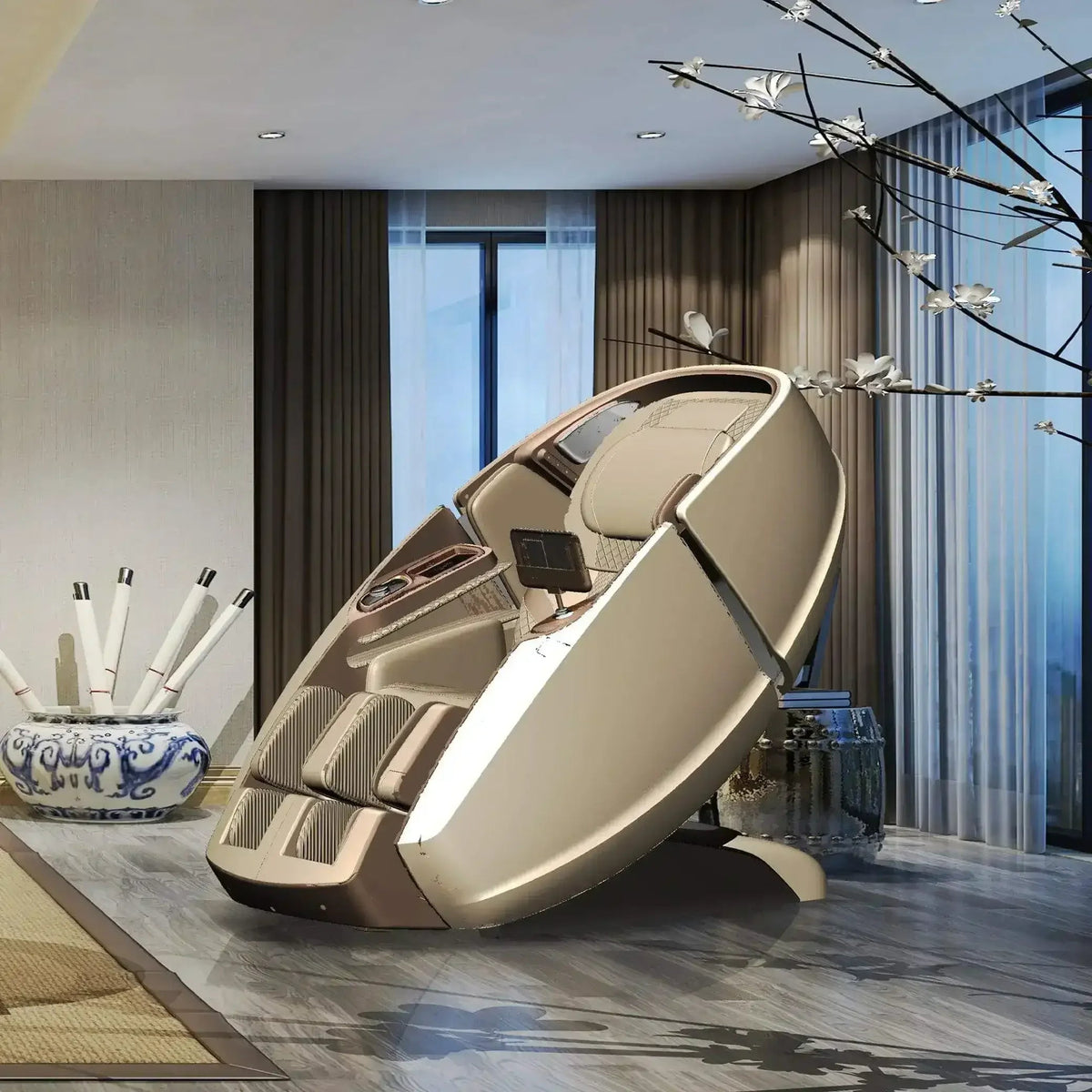 Gemini Luxury Massage Chair (Champagne) massage chair UAE