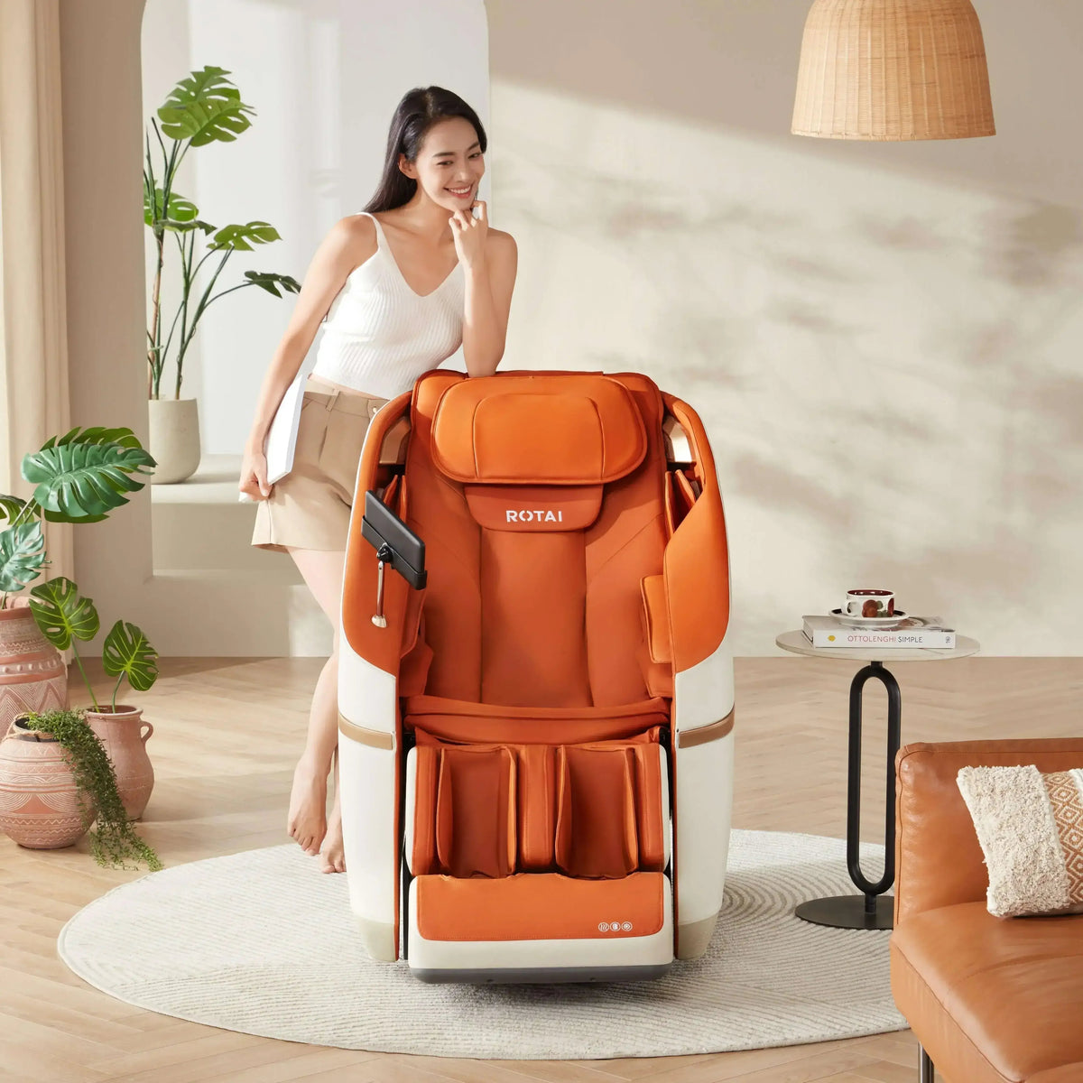 Jimny Massage Chair (Orange) massage chair UAE