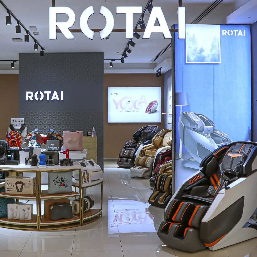 ROTAI massage chair showroom at Palm Jumeirah Mall