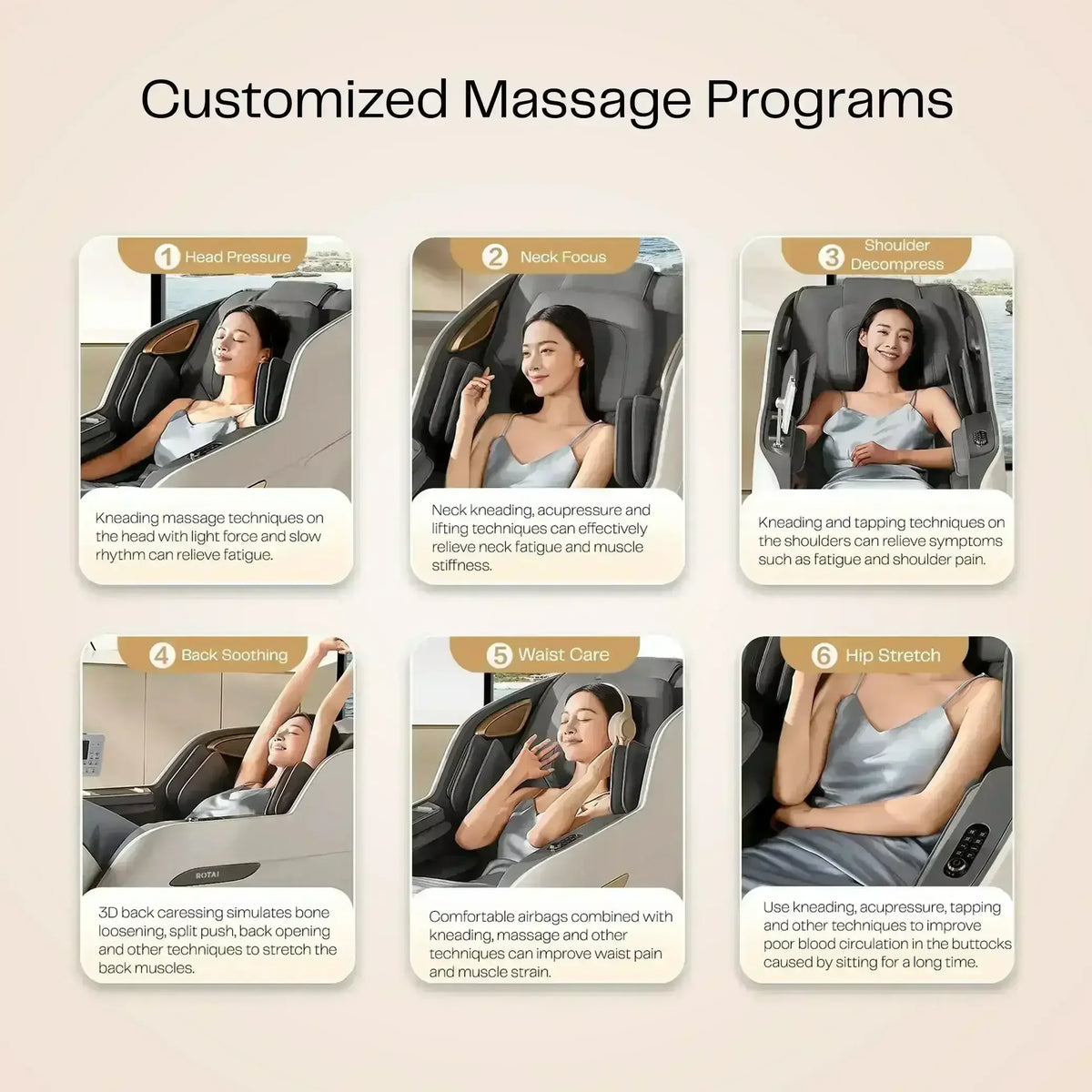 Royal Signature (Grey) - Rotai - Best Massage Chair in Dubai UAE - Shop massage chairs in UAE, Saudi Arabia -Therapy Massage Chairs - Back, Neck, & Leg Pain Relief