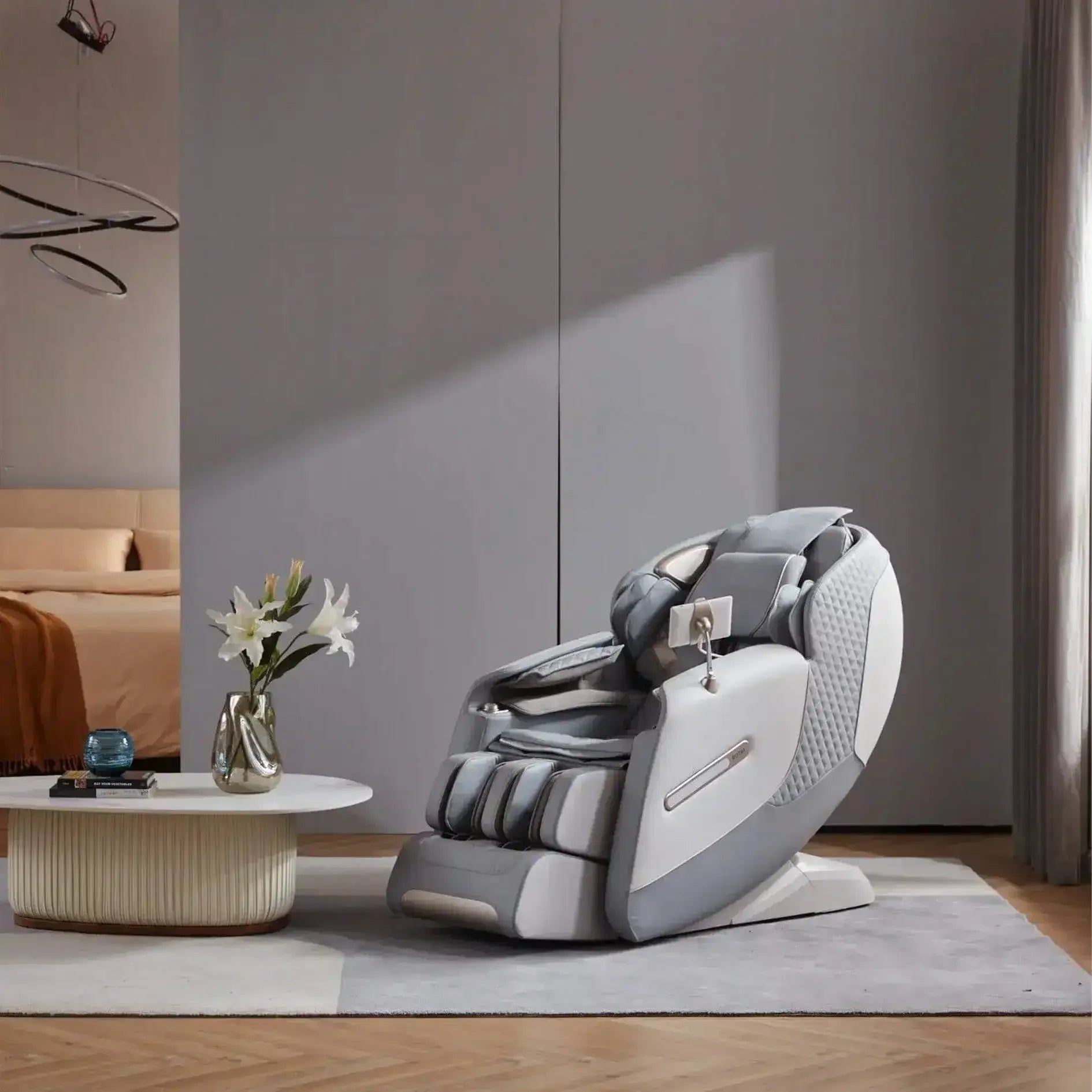 Royal Omega Massage Chair Grey (Pre-Owned) - Rotai Health - Best Massage Chair in Dubai UAE - Shop massage chairs in UAE, Saudi Arabia -Therapy Massage Chairs - Back, Neck, & Leg Pain Relief